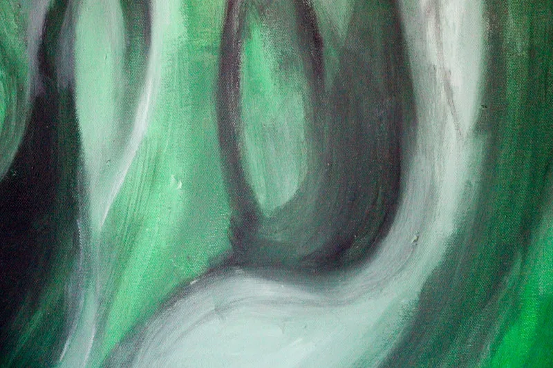Detail 6 of the family dinner after a night in jaïl, a painting by Yiğit Özen
