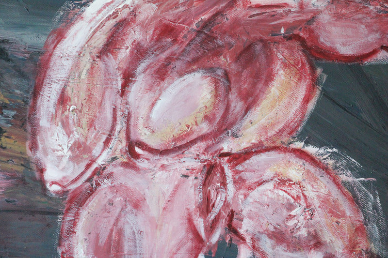 Detail 3 of When the Darkness surrounds, be among those who burn the Great Fire, a painting by Yiğit Özen