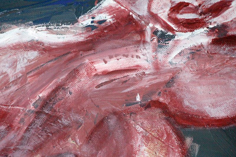 Detail 10 of When the Darkness surrounds, be among those who burn the Great Fire, a painting by Yiğit Özen