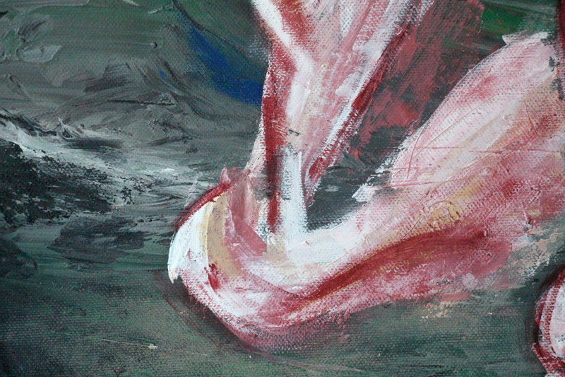 Detail 14 of When the Darkness surrounds, be among those who burn the Great Fire, a painting by Yiğit Özen
