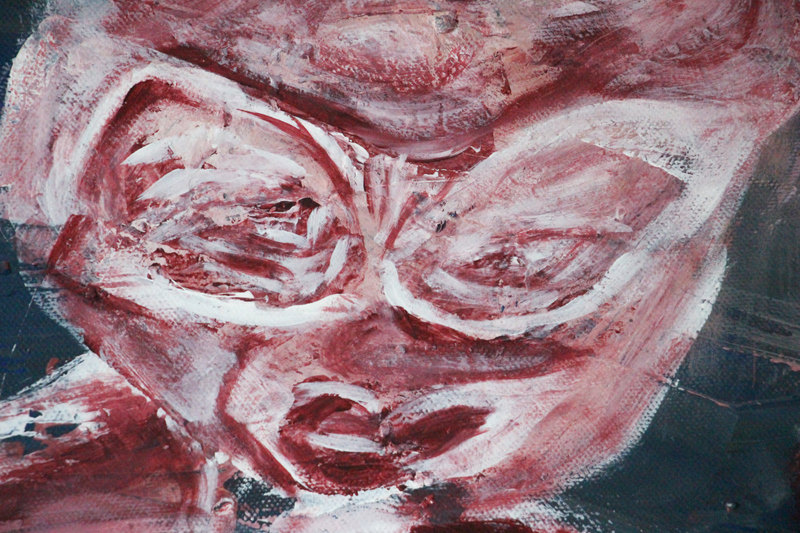 Detail 20 of When the Darkness surrounds, be among those who burn the Great Fire, a painting by Yiğit Özen