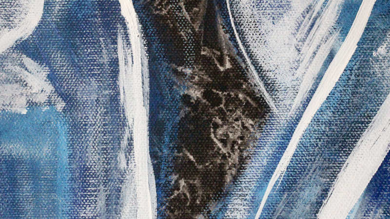 Detail 2 of wings of abyss, a painting by Yiğit Özen