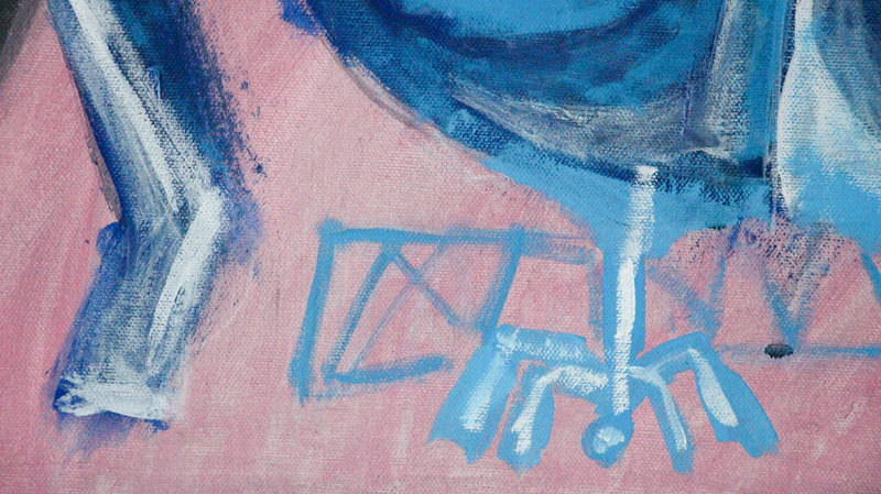 Detail 4 of wings of abyss, a painting by Yiğit Özen