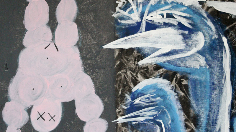 Detail 7 of wings of abyss, a painting by Yiğit Özen