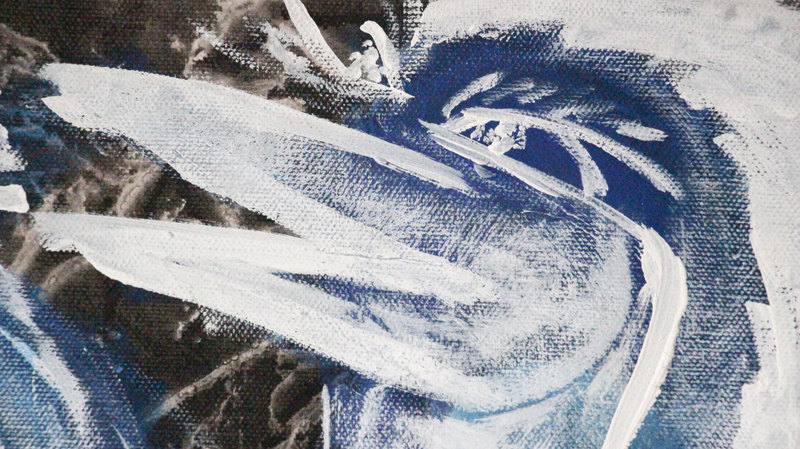 Detail 10 of wings of abyss, a painting by Yiğit Özen